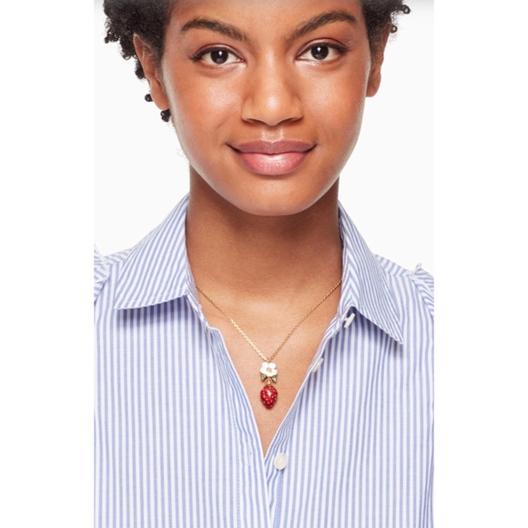 Kate Spade Perfect Picnic Strawberry Mini Pendent - Picture 2 of 5